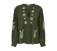 Only Blouse femme Onlmoon L/S EMB WVN Noos Vert M