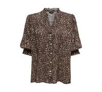 ONLY Chemisier 'ONLRAYA' beige foncé / noir / blanc, Taille M