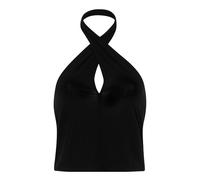 Protest Alena Halter Sleeveless Top Noir XL Femme