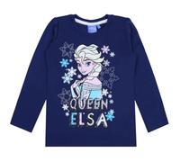Blouse fille bleu marine Elsa La Reine des neiges - Disney - Manches longues - Loose - Col arrondi 8 ans