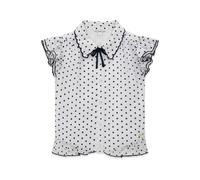 Blouse fille Guess Plumetis Blanc 7 ans
