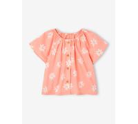 Blouse fleurie bébé pêche 3M(60CM)