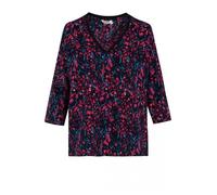 Blouse fleurie col V - Kaporal - Femme - Manches trois-quart - Noir L