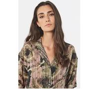 Blouse fleurie - NEKA - Femme - Manches courtes - Rose S