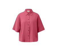 Blouse fluide à manches courtes en lin mélangé avec col chemise femme s.Oliver Rose 48