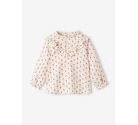Blouse fluide bébé fleurie écru 3M(60CM)