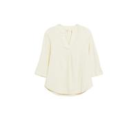 Blouse fluide en lin mélangé à manches 3/4 et imprimé intégral marque femme s.Oliver Beige 36