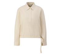Blouse fluide en satin de coton avec détail à nouer à la base femme s.Oliver Beige 46