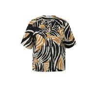 Blouse fluide en viscose mÃ©langÃ©e avec fronces et imprimÃ© all-over femme s.Oliver Marron 52