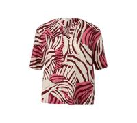 Blouse fluide en viscose mélangée avec fronces et imprimé intégral col rond coupe ample femme s.Oliver Rose 46