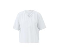 Blouse fluide en viscose mélangée avec fronces et imprimé intégral femme s.Oliver Blanc 34
