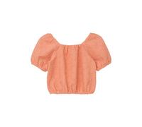 Blouse forme O Ã manches bouffantes avec maille florale fille s.Oliver Orange 8/9 ans