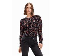 Blouse froncée fleurie femme Desigual S