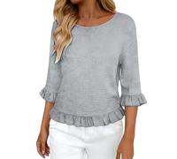 Blouse Grande Taille Originale Manche Jeans Qualité Fleuri Enceinte Imprimée Classe Allaitement Clair Grandes Beau Fetes Brut Carre Ecossais Mariés Cachemire Dolman L