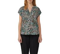 Blouse imprimÃ©e coton lÃ©ger femme s.Oliver Noir 38