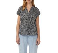 Blouse imprimÃ©e coton lÃ©ger femme s.Oliver Noir 38