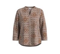Blouse imprimÃ© intÃ©gral et manches 3/4 femme s.Oliver Marron 42