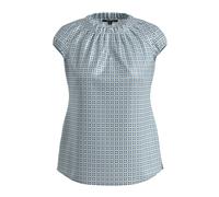 Blouse imprimé en satin froncé femme COMMA Bleu 44