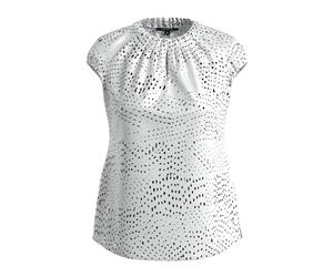 Blouse imprimé intégral en satin femme COMMA Blanc 46