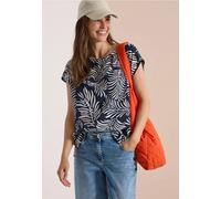 Blouse imprimée à épaules tombantes