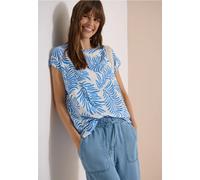 Blouse imprimée à épaules tombantes