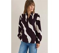 Blouse imprimée avec bordures en ruban