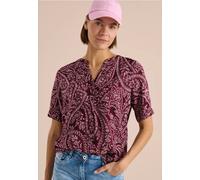 Blouse imprimée paisley à manches courtes
