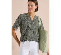 Blouse imprimée paisley à manches courtes