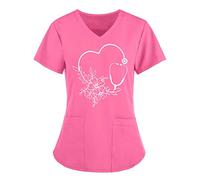 Blouse Infirmiere Femme Tunique Uniforme Medicale Haut D'infirmière Uniforme De Travail Top Offre Soldes d'été Vêtements de Travail et Uniformes Pas Cher Soldes Tenue Infirmiere Professionnelle