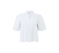 Blouse léger en broderie anglaise avec col à volants et fronces femme s.Oliver Blanc 46