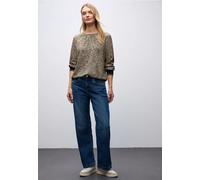Blouse léopard avec détails en bande