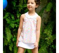 Blouse liberty tulipe rose bleu pastel 13/14A