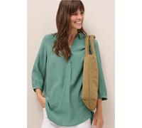 Blouse longue en couleur unie