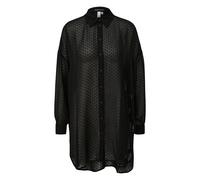 Blouse longue légèrement transparente femme QS Noir 34