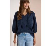 Blouse manches 3/4 en broderie anglaise