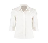 Blouse manches 3/4 femme Kustom Kit Continental Blanc 2XL