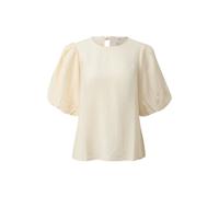 Blouse manches bouffantes volumineuses femme QS Beige 42
