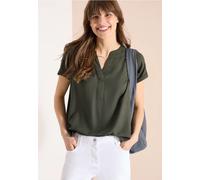 Blouse manches courtes à col fendu