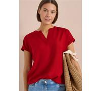Blouse manches courtes à col fendu