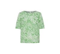 Blouse manches courtes femme Ichi Ihmarrakech Aop Ss17 Vert M