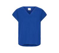 Blouse manches courtes femme Ichi Linno Bleu 40