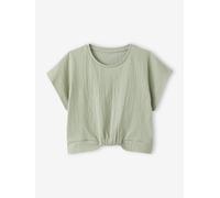 Blouse manches courtes vert amande 8A