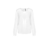 Blouse manches longues crêpe Femme Kariban Blanc 44