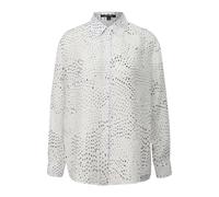 Blouse manches longues en ramie à motif imprimé intégral femme COMMA Blanc 32