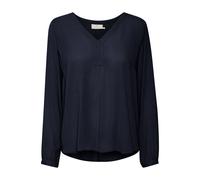 Kaffe, Femme, Blouses et Chemises, Bleu, Taille: 42 FR Chemisier à Manches Longues Midnight Marine