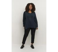 Blouse manches longues femme KAFFE Curve Ami Bleu 42