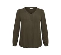 KAFFE CURVE Chemisier 'Ami' vert foncé, Taille L