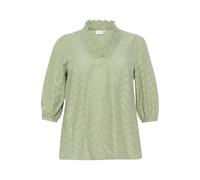 Blouse manches longues femme KAFFE Curve Vitana Vert 52