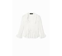 desigual chemisiers et blouses femme de couleur blanc 38