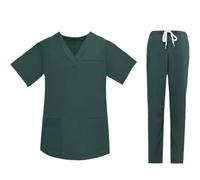 Blouse Medicale Femme Uniforme médical unisexe for médecins, ensembles médicaux for salle d'opération, fournitures d'infirmière, vêtements de travail, costumes d'infirmière chirurgicale(GREEN,L)